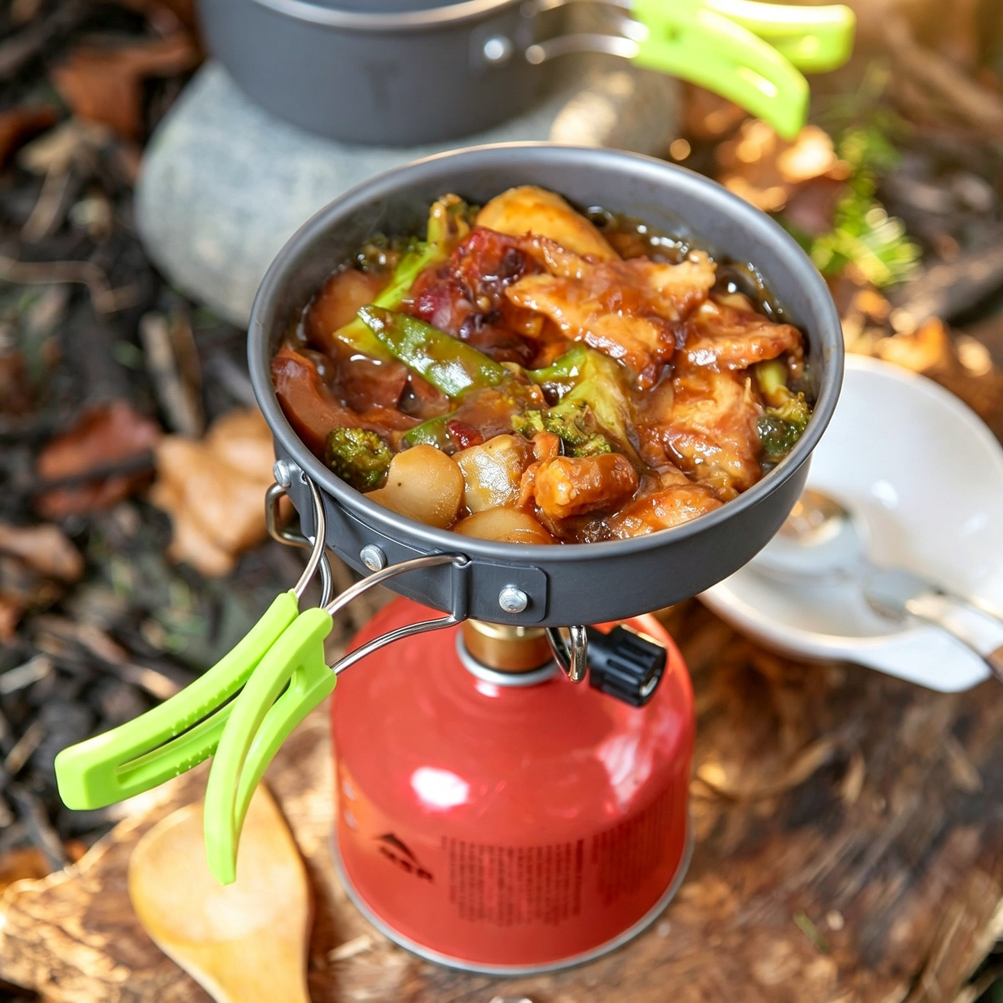 Outdoor Camping Cookware Set with Storage Bag