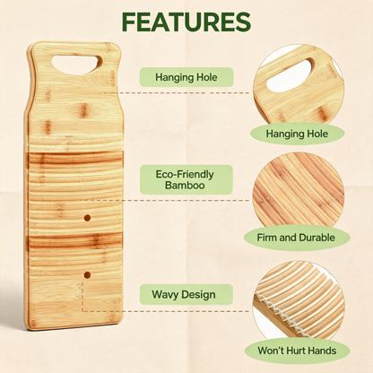 Bamboo Washboard for Hand Washing