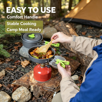 Outdoor Camping Cookware Set with Storage Bag