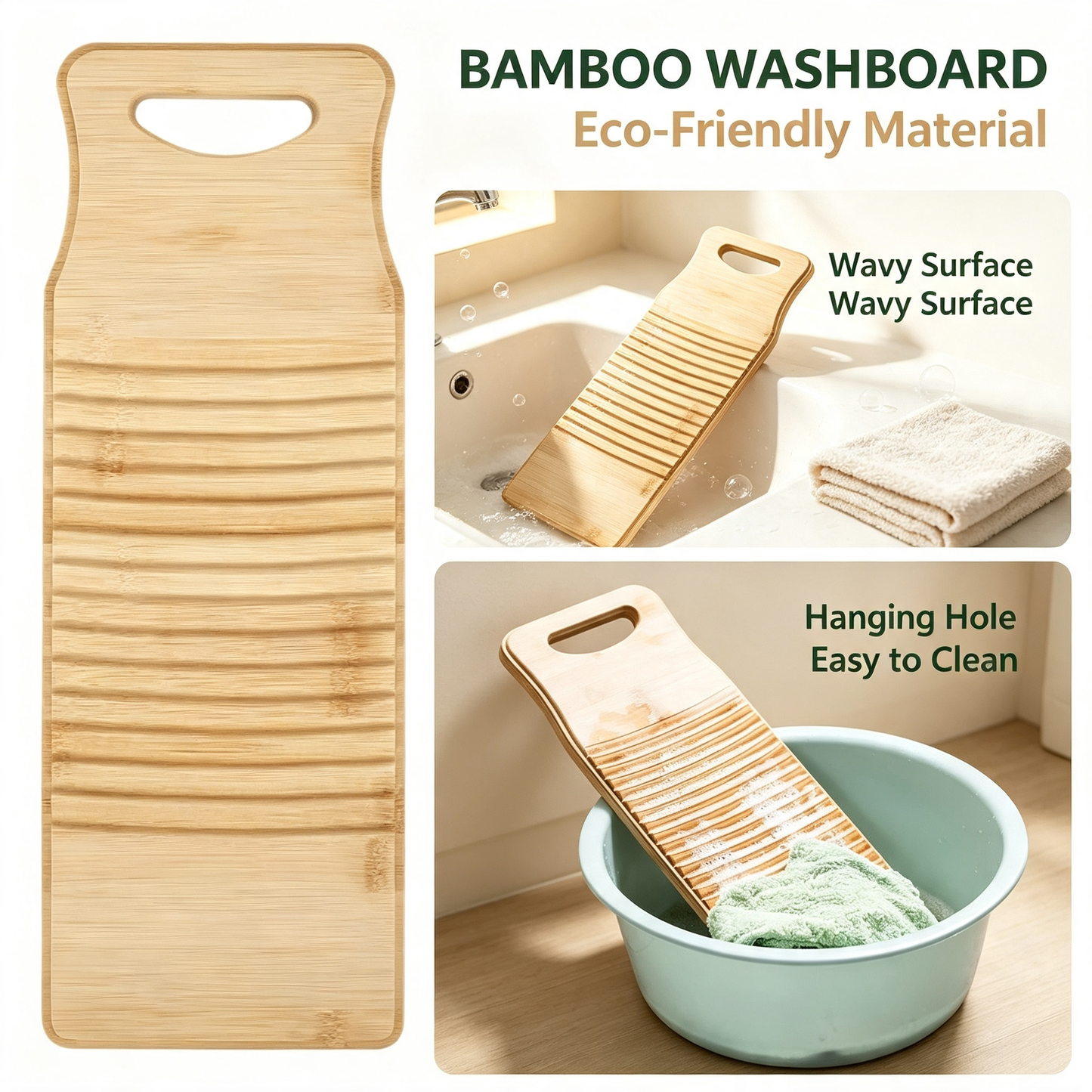 Bamboo Washboard for Hand Washing