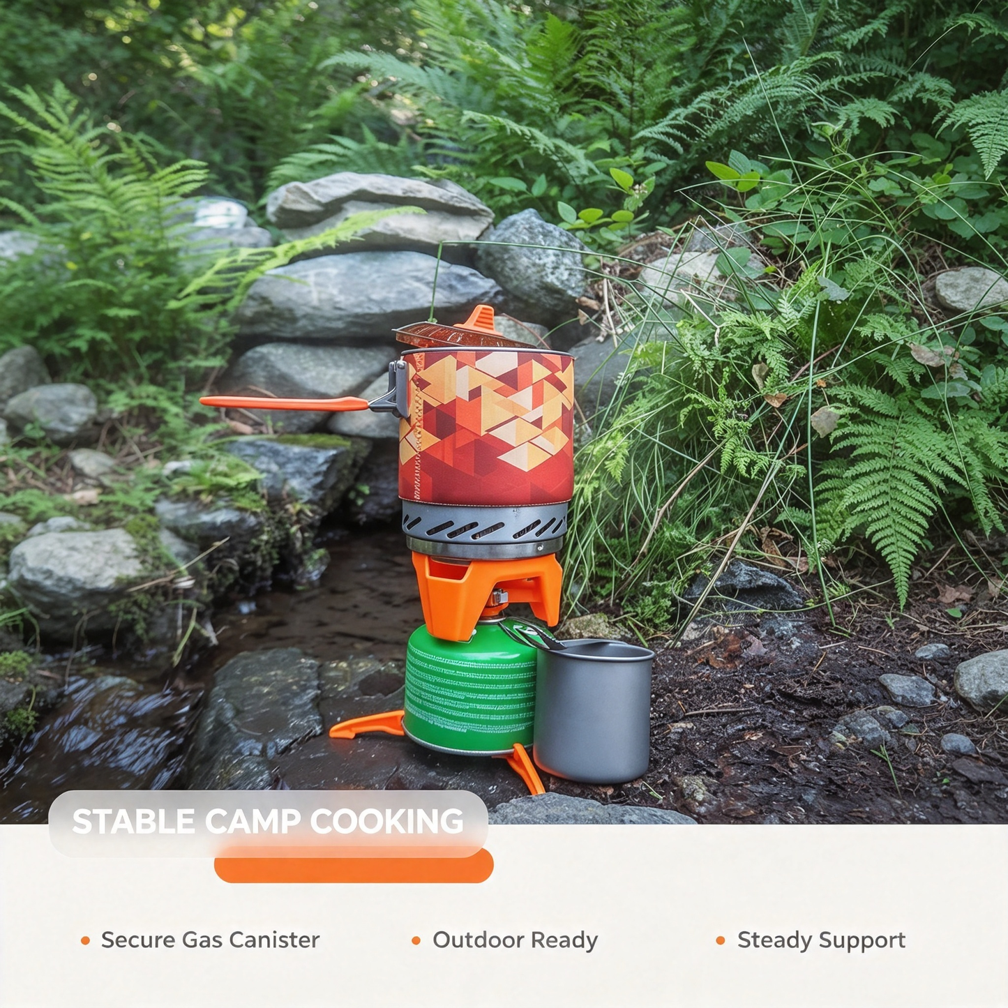 Outdoor Gas Canister Stabilizer Stand